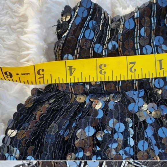 Vintage‎ Fringed sequin tunic S- M - Picture 9 of 12
